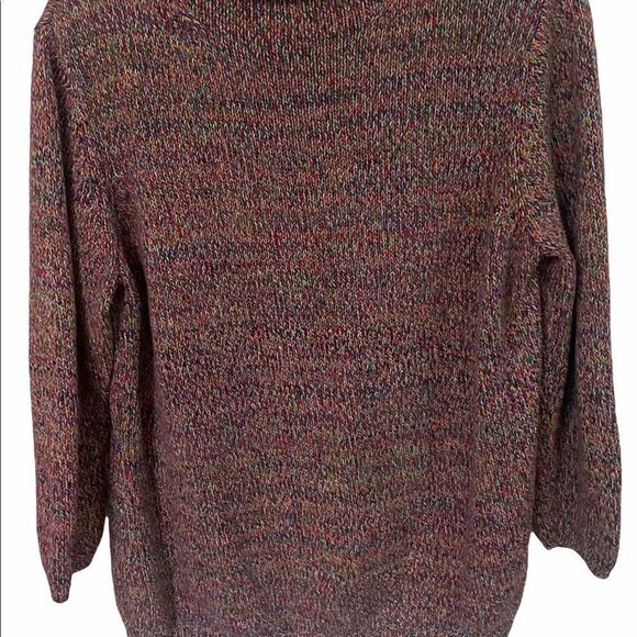 Liz Claiborne Women’s Multicolored Mock Turtle Neck Sweater - Picture 12 of 16